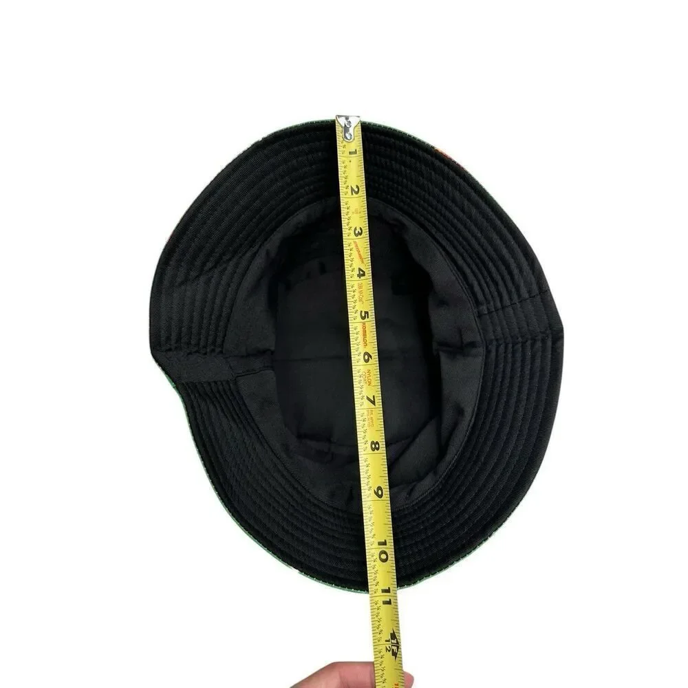 New Farm Rich Promotional Bucket Hat Green Never Worn 8 Inch Head Measurement